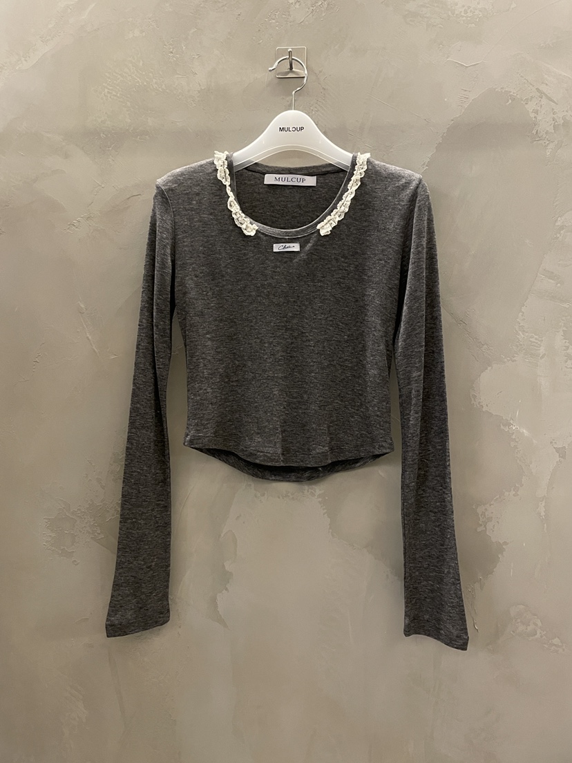 MULCUP韓國直郵女裝新品26春夏真品時尚職業推薦人氣長袖T恤MULCUP長袖T恤圖色3