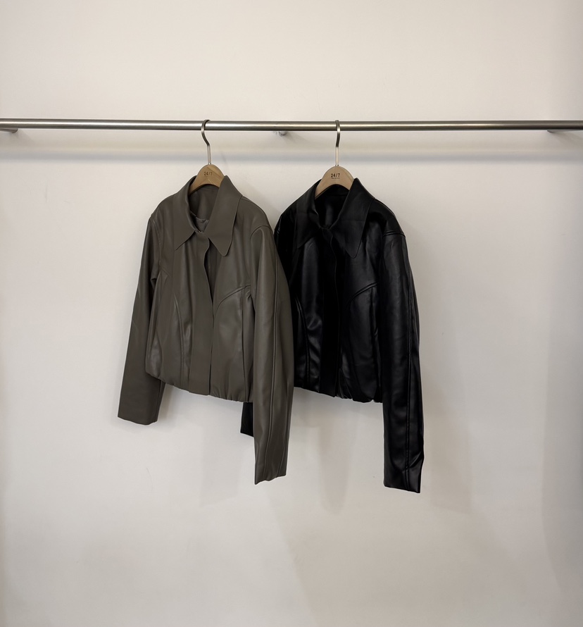 TWENTY FOUR SEVEN24-7韓國直郵女士新款時尚夾克皮革TEWNTY FOUR SEVEN24-7夾克