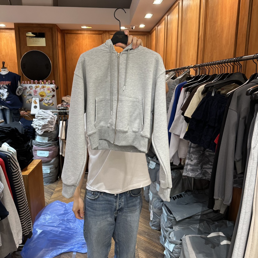 GARMENT-P東大門代購女裝新款熱賣推薦人氣夾克連帽衫拉鏈GARMENT夾克圖色1