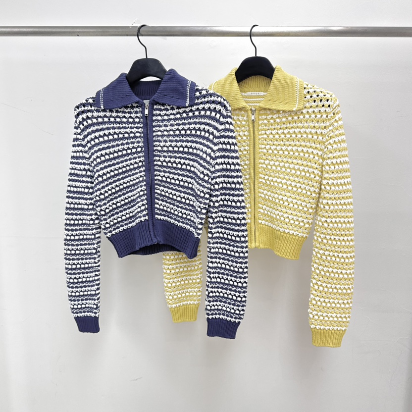 RIVER韓國直郵女士新款時尚熱賣推薦真品26春夏針織衫開襟衫WATER/RIVER針織衫