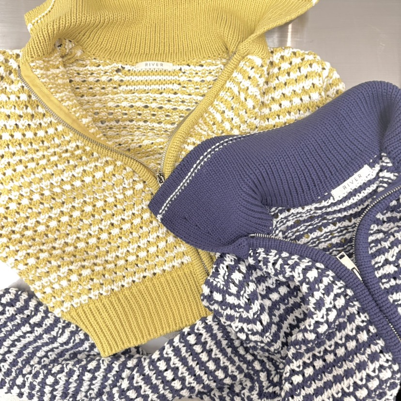 RIVER韓國直郵女士新款時尚熱賣推薦真品26春夏針織衫開襟衫WATER/RIVER針織衫