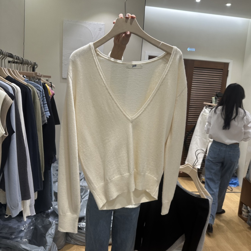GILLI韓國直郵女士新品人氣休閑職業推薦26春夏真品針織衫GILLI針織衫圖色2