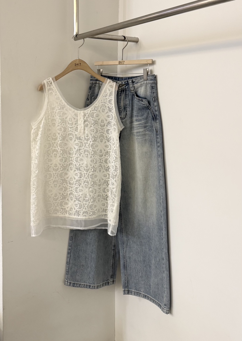 TWENTY FOUR SEVEN24-7韓國直郵女士新款26春夏吊帶背心TEWNTY FOUR SEVEN24-7吊帶/背心