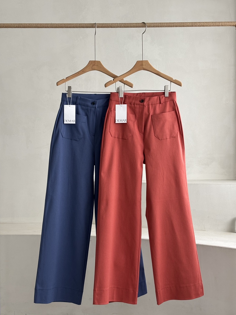DEMAR韓國直郵女士新品人氣休閑26春夏熱賣時尚休閑褲闊腿褲DEMAR休閑褲