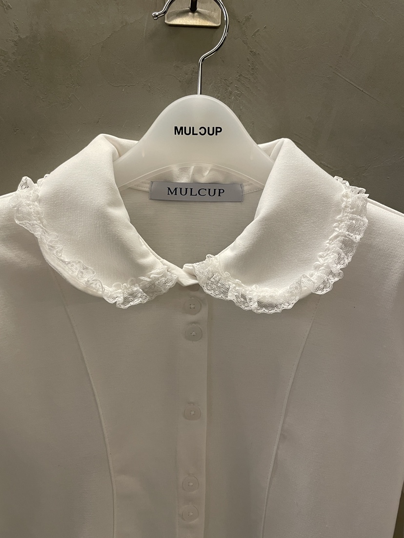 MULCUP東大門代購女裝新品職業休閑26春夏時尚襯衫蕾絲衫MULCUP襯衫/蕾絲衫