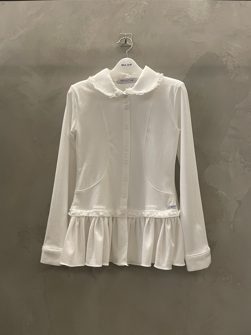 MULCUP東大門代購女裝新品職業休閑26春夏時尚襯衫蕾絲衫MULCUP襯衫/蕾絲衫圖色1