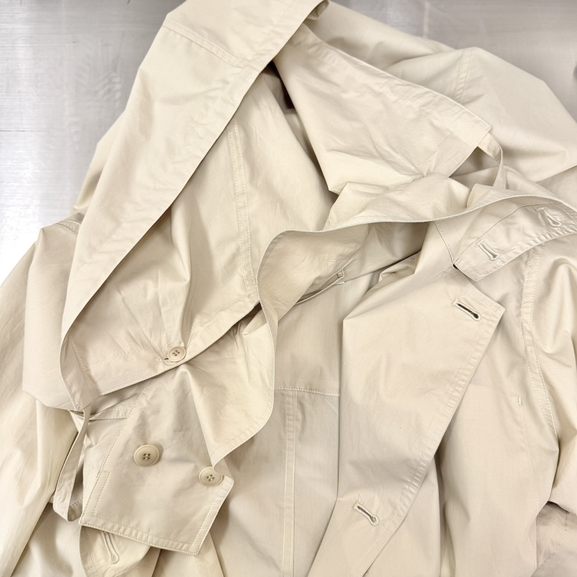 RIVER韓國直郵女裝新品熱賣休閑推薦人氣26春夏職業長款風衣WATER/RIVER長款風衣