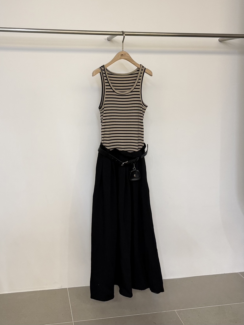 TWENTY FOUR SEVEN24-7東大門代購女士新款熱賣連衣裙含腰帶假兩件TEWNTY FOUR SEVEN24-7連衣裙圖色1