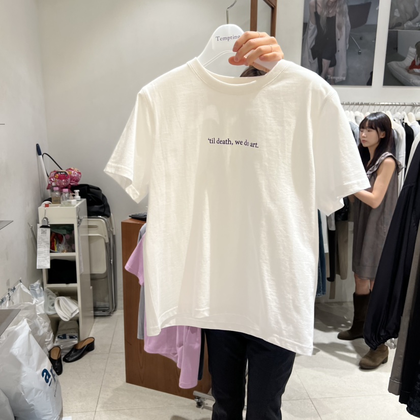 TEMPTING東大門代購女士新款人氣推薦26春夏休閑職業熱賣T恤TEMPTINGT恤圖色1