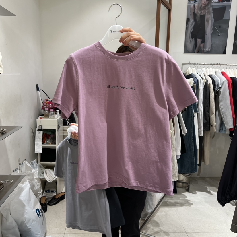 TEMPTING東大門代購女士新款人氣推薦26春夏休閑職業熱賣T恤TEMPTINGT恤圖色2