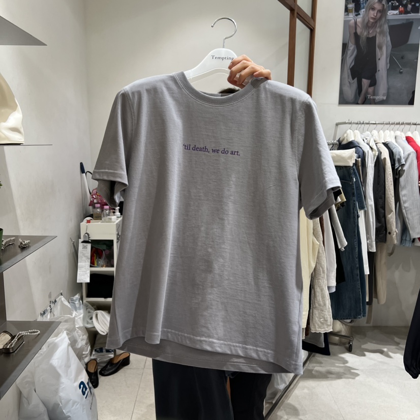 TEMPTING東大門代購女士新款人氣推薦26春夏休閑職業熱賣T恤TEMPTINGT恤圖色3