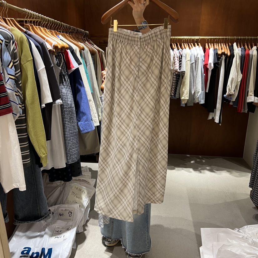 HEBON韓國代購女裝新款26春夏人氣職業真品時尚熱賣推薦長裙HEBON長裙