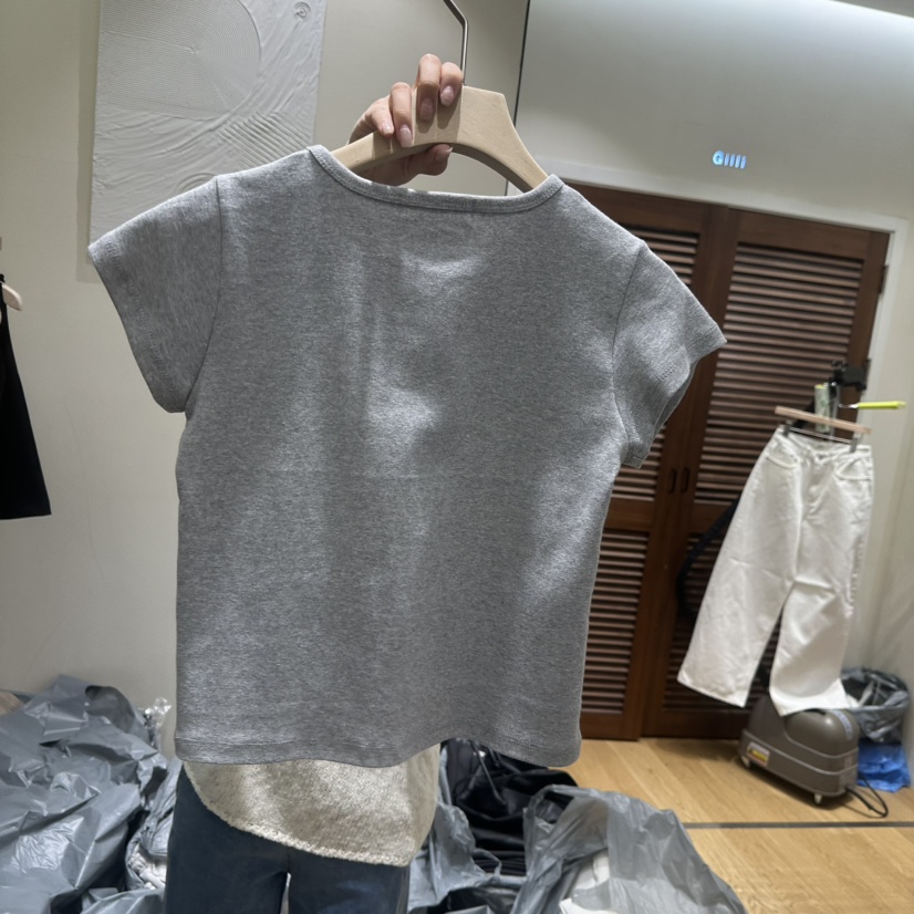 GILLI東大門直郵女士新款26春夏休閑真品推薦時尚人氣T恤GILLIT恤