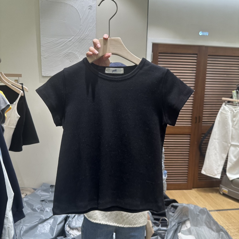 GILLI東大門直郵女士新款26春夏休閑真品推薦時尚人氣T恤GILLIT恤圖色4