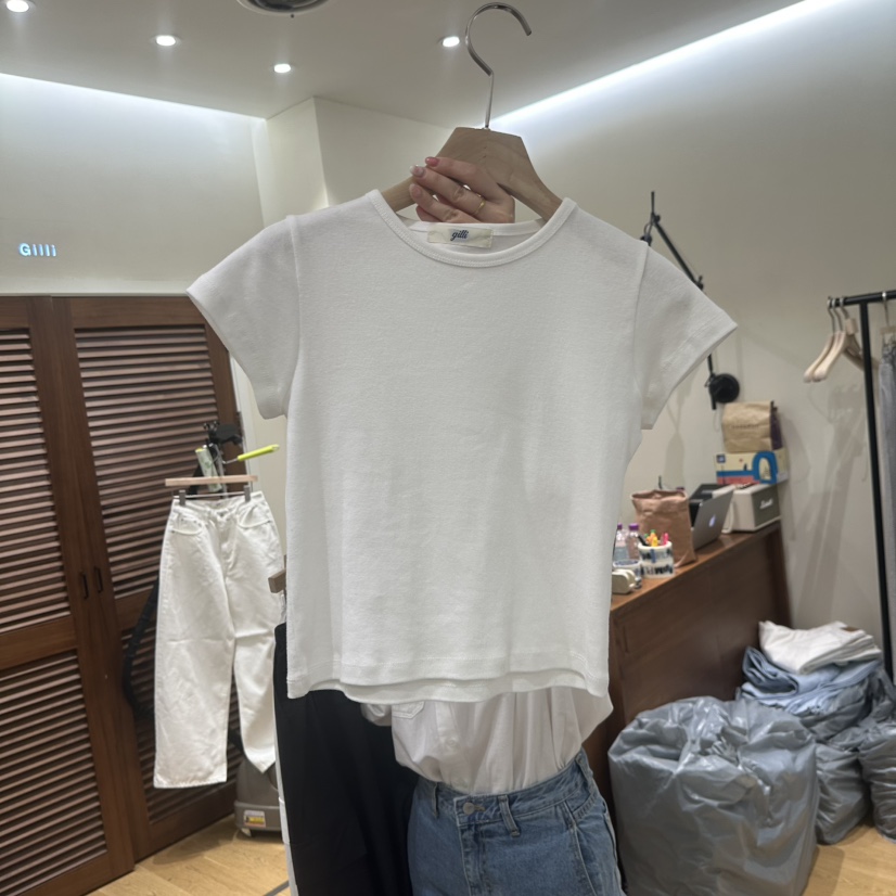 GILLI東大門直郵女士新款26春夏休閑真品推薦時尚人氣T恤GILLIT恤圖色5