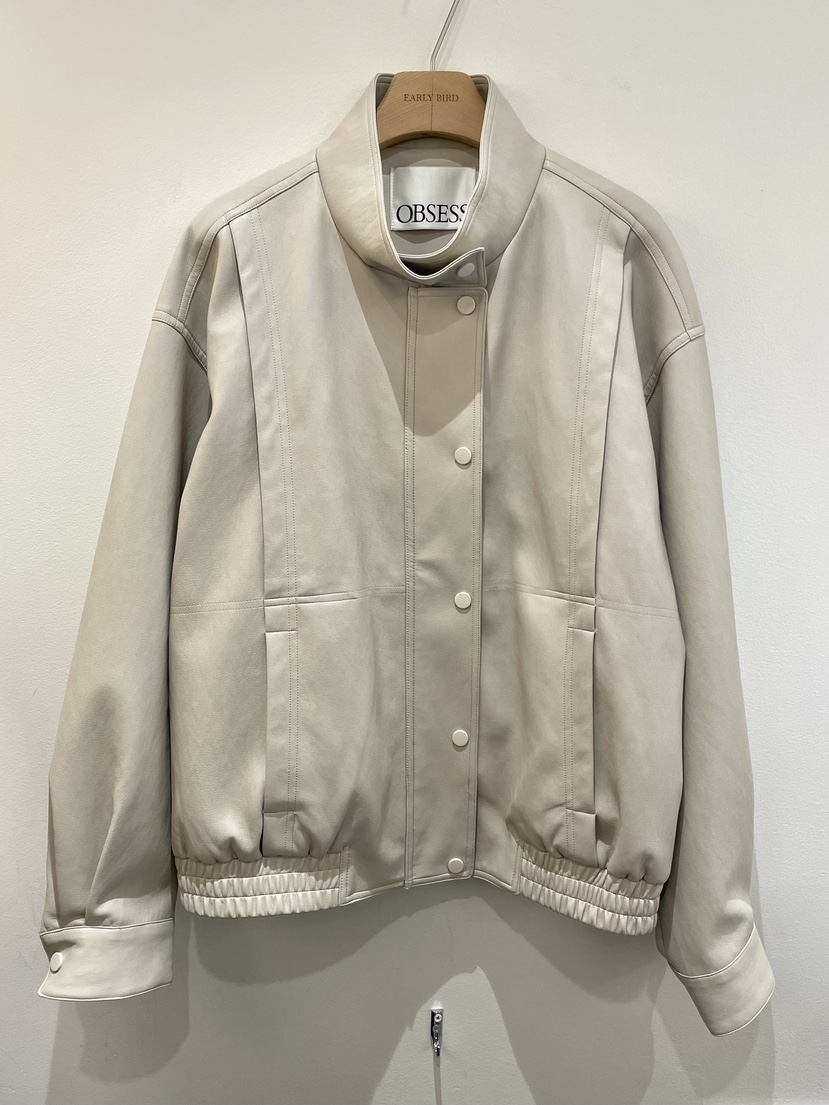 OBSESS韓國代購女士新款人氣時尚職業推薦休閑熱賣夾克皮革OBSESS/EARLY BIRD夾克圖色1