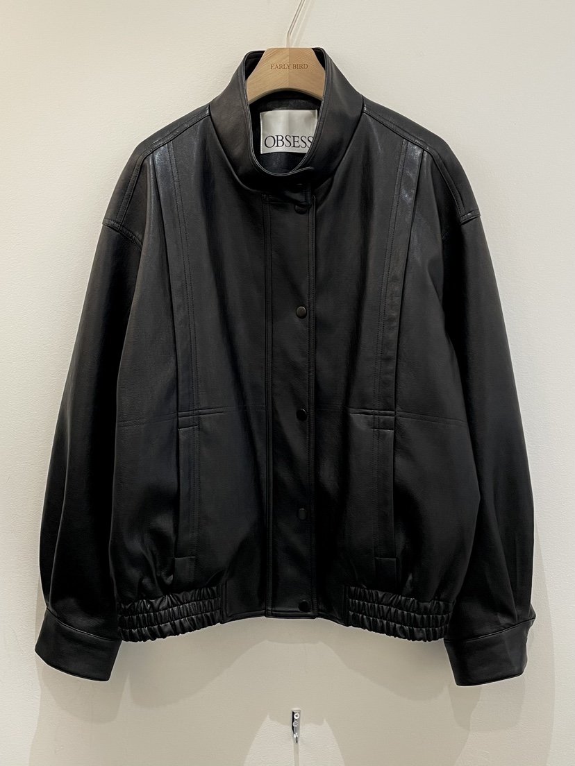 OBSESS韓國代購女士新款人氣時尚職業推薦休閑熱賣夾克皮革OBSESS/EARLY BIRD夾克圖色2