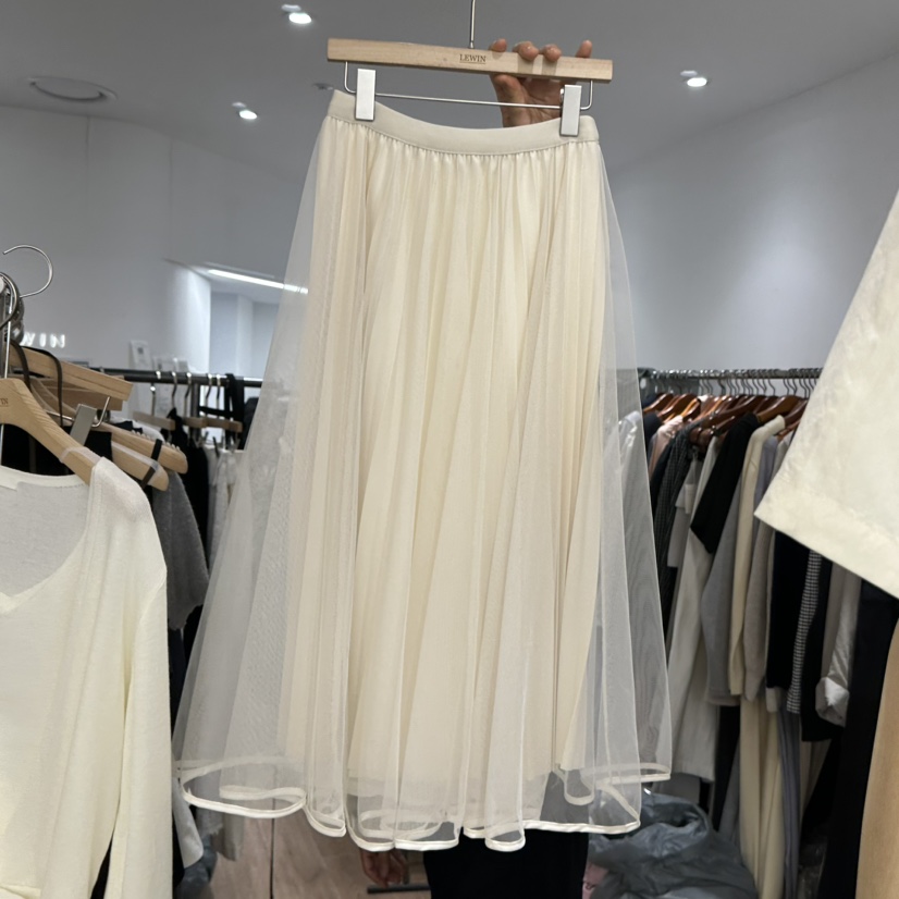 LEWIN東大門代購女士新品26春夏真品熱賣時尚職業休閑長裙LEWIN長裙圖色1