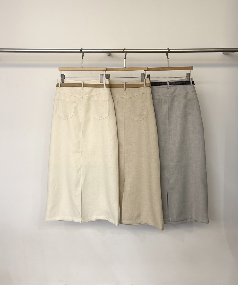 TWENTY FOUR SEVEN24-7東大門代購女士新品熱賣長裙含腰帶TEWNTY FOUR SEVEN24-7長裙