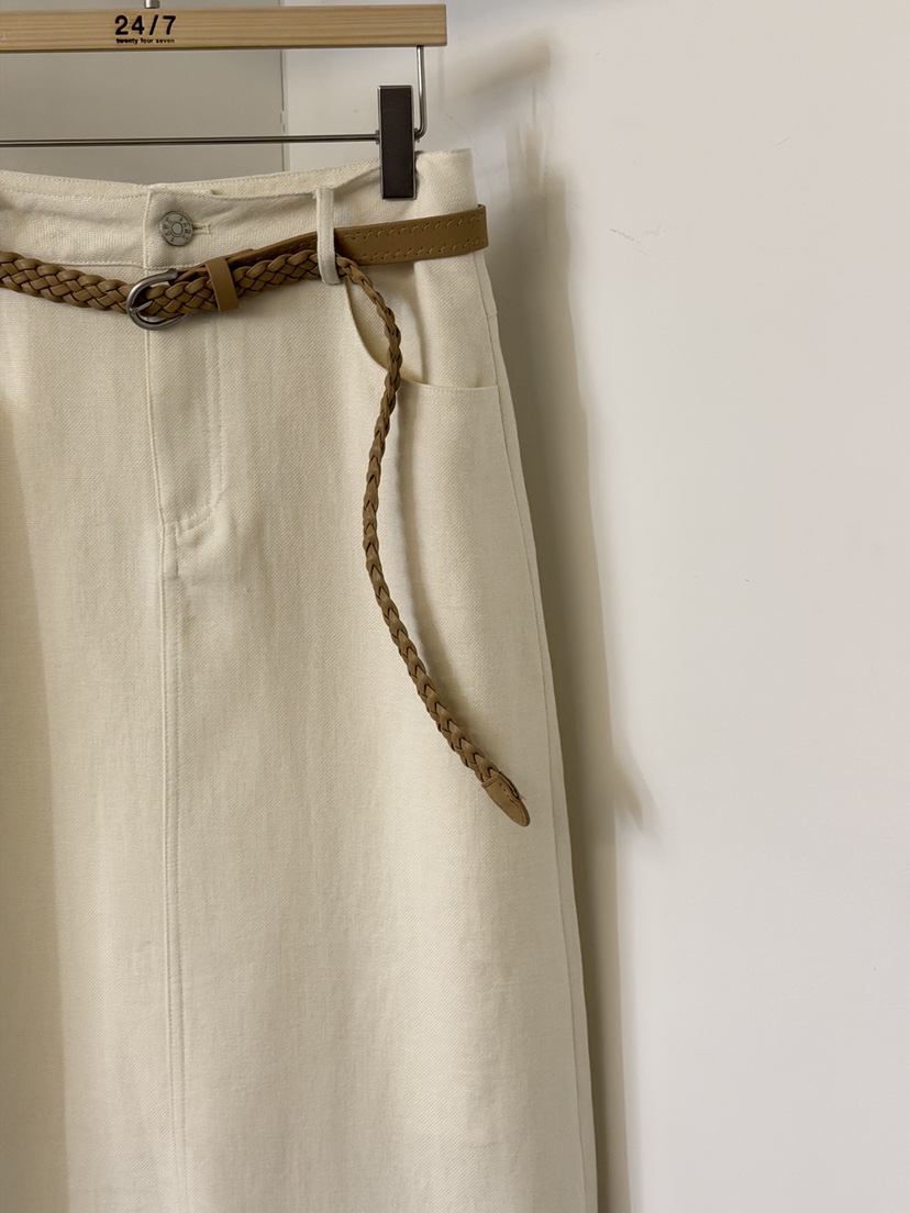 TWENTY FOUR SEVEN24-7東大門代購女士新品熱賣長裙含腰帶TEWNTY FOUR SEVEN24-7長裙