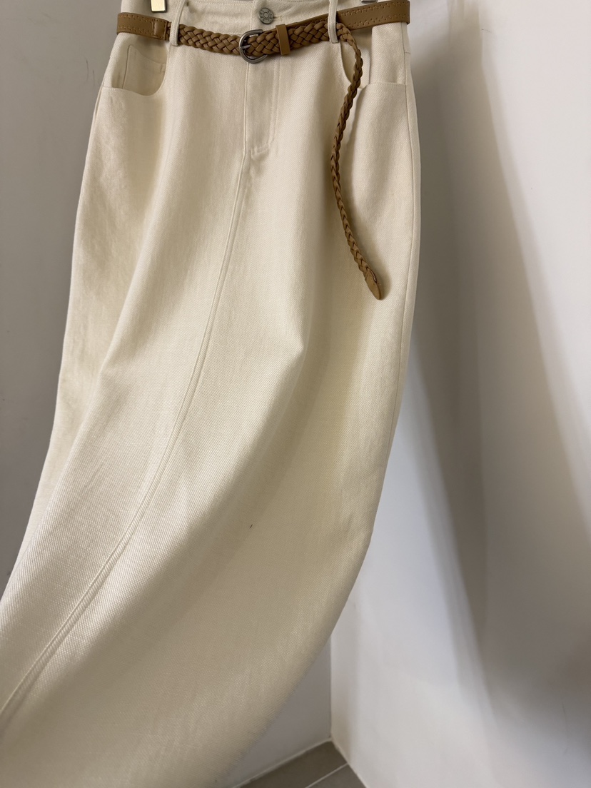 TWENTY FOUR SEVEN24-7東大門代購女士新品熱賣長裙含腰帶TEWNTY FOUR SEVEN24-7長裙