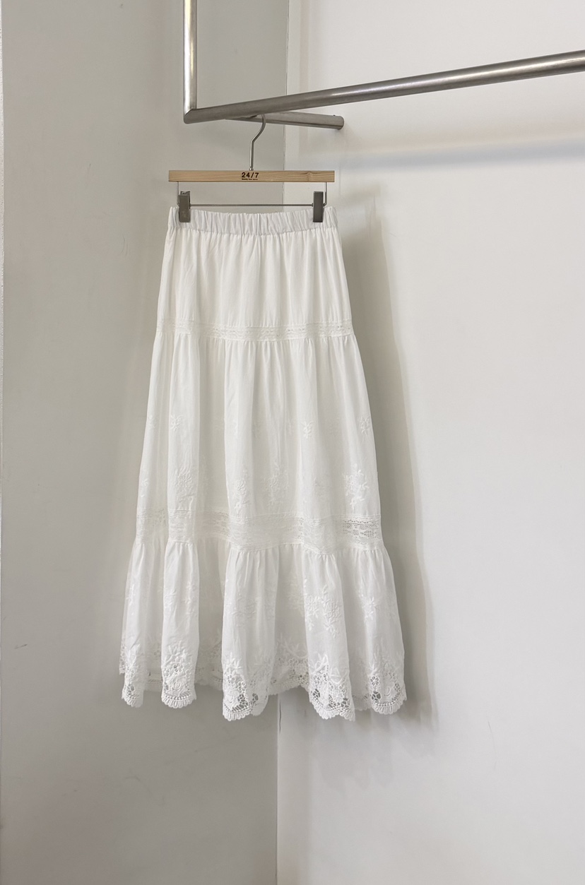 TWENTY FOUR SEVEN24-7韓國東大門直郵女裝新品職業長裙蕾絲TEWNTY FOUR SEVEN24-7長裙