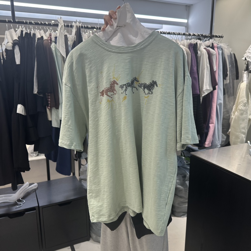 OLI SEOUL東大門實拍女裝新品人氣26春夏熱賣職業真品T恤OLI SEOULT恤圖色1