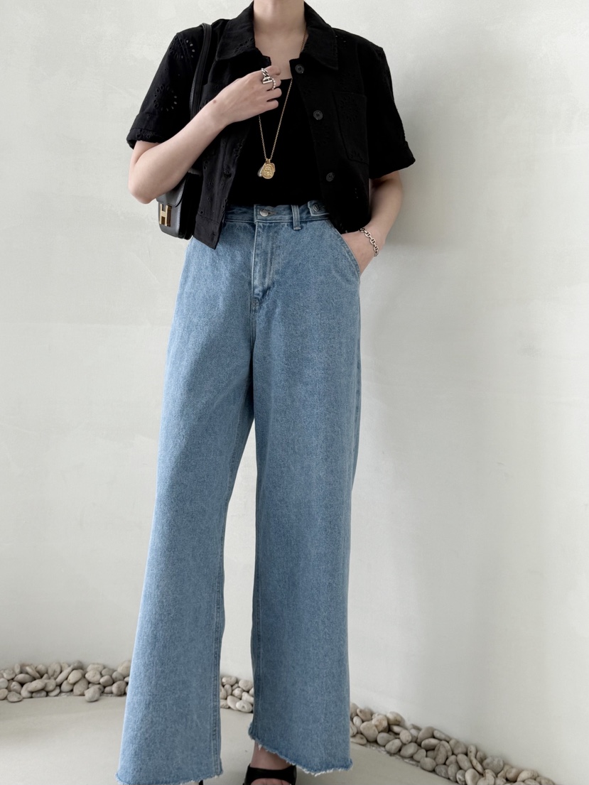 DEMAR韓國直郵女裝新款人氣推薦職業熱賣時尚26春夏牛仔褲DEMAR牛仔褲