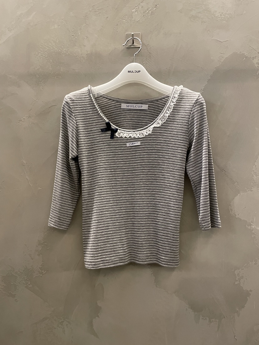 MULCUP韓國東大門直郵女裝新品職業時尚人氣26春夏推薦T恤MULCUPT恤圖色2