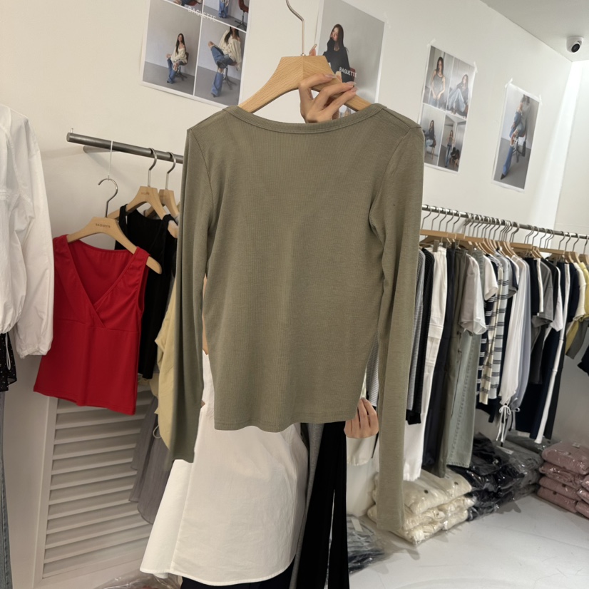 BAGUETTE-P東大門實拍女士新品真品休閑職業人氣長袖T恤BAGUETTE-P長袖T恤