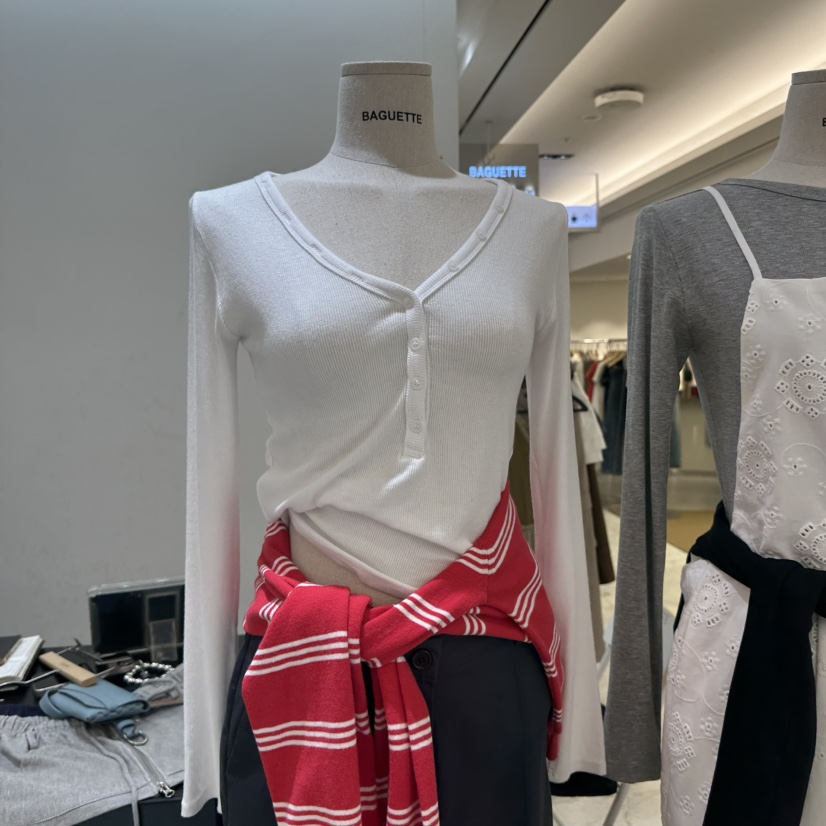 BAGUETTE-P東大門實拍女士新品真品休閑職業人氣長袖T恤BAGUETTE-P長袖T恤圖色4