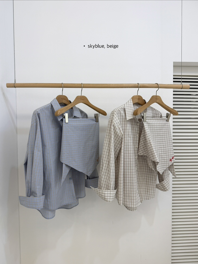 BY CHAPTER東大門直郵女裝新款熱賣時尚人氣套裝套裝圍巾BY Chapter套裝