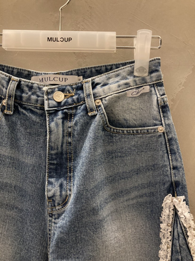 MULCUP韓國直郵女士新品休閑時尚人氣熱賣職業真品牛仔褲MULCUP牛仔褲