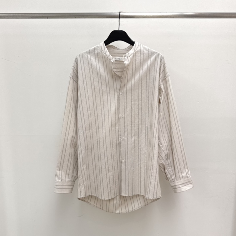 RIVER東大門代購女士新品熱賣職業休閑真品26春夏襯衫蕾絲衫WATER/RIVER襯衫/蕾絲衫圖色1灰色