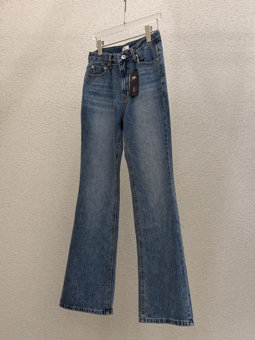 MWE韓國代購女士新款推薦休閑真品職業熱賣26春夏時尚牛仔褲MWE牛仔褲圖色1