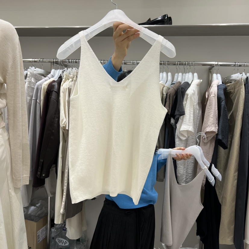 WOOD SAGE東大門代購女士新品時尚推薦吊帶背心羊毛紐扣WOOD SAGE吊帶/背心