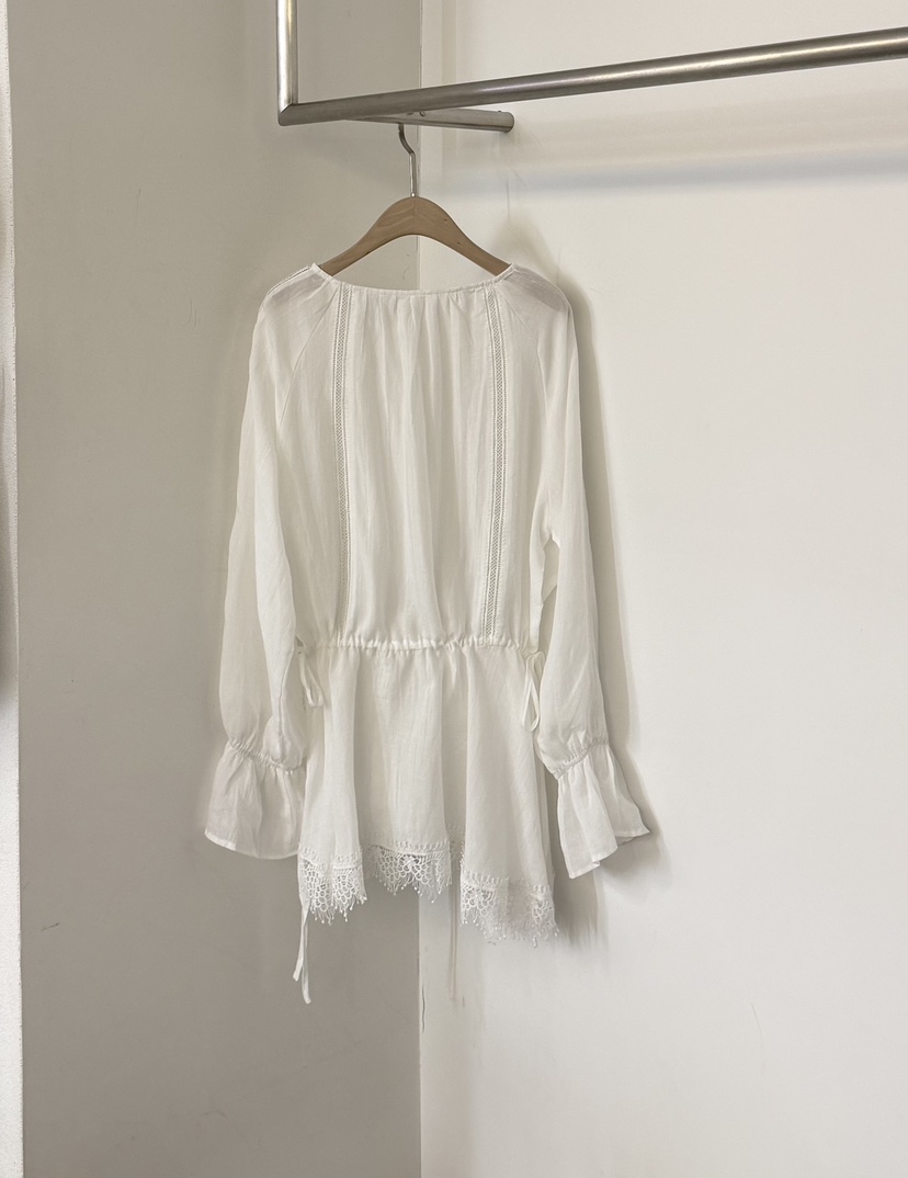 TWENTY FOUR SEVEN24-7東大門實拍女裝新款休閑襯衫蕾絲衫TEWNTY FOUR SEVEN24-7襯衫/蕾絲衫