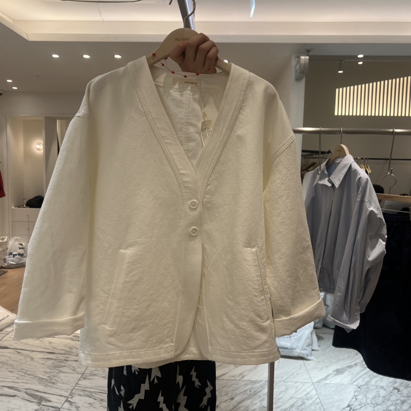 SELF SERVICE東大門直郵女士新品熱賣時尚真品推薦夾克棉布SELF SERVICE夾克圖色1