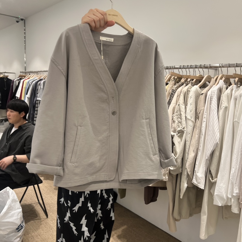 SELF SERVICE東大門直郵女士新品熱賣時尚真品推薦夾克棉布SELF SERVICE夾克圖色2