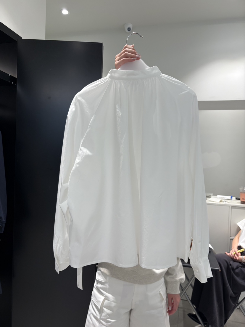 CREAM-P韓國東大門直郵女士新品職業時尚襯衫蕾絲衫褶皺CREAM-P襯衫/蕾絲衫