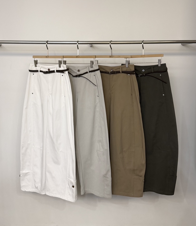 TWENTY FOUR SEVEN24-7東大門代購女裝新款人氣休閑褲含腰帶TEWNTY FOUR SEVEN24-7休閑褲