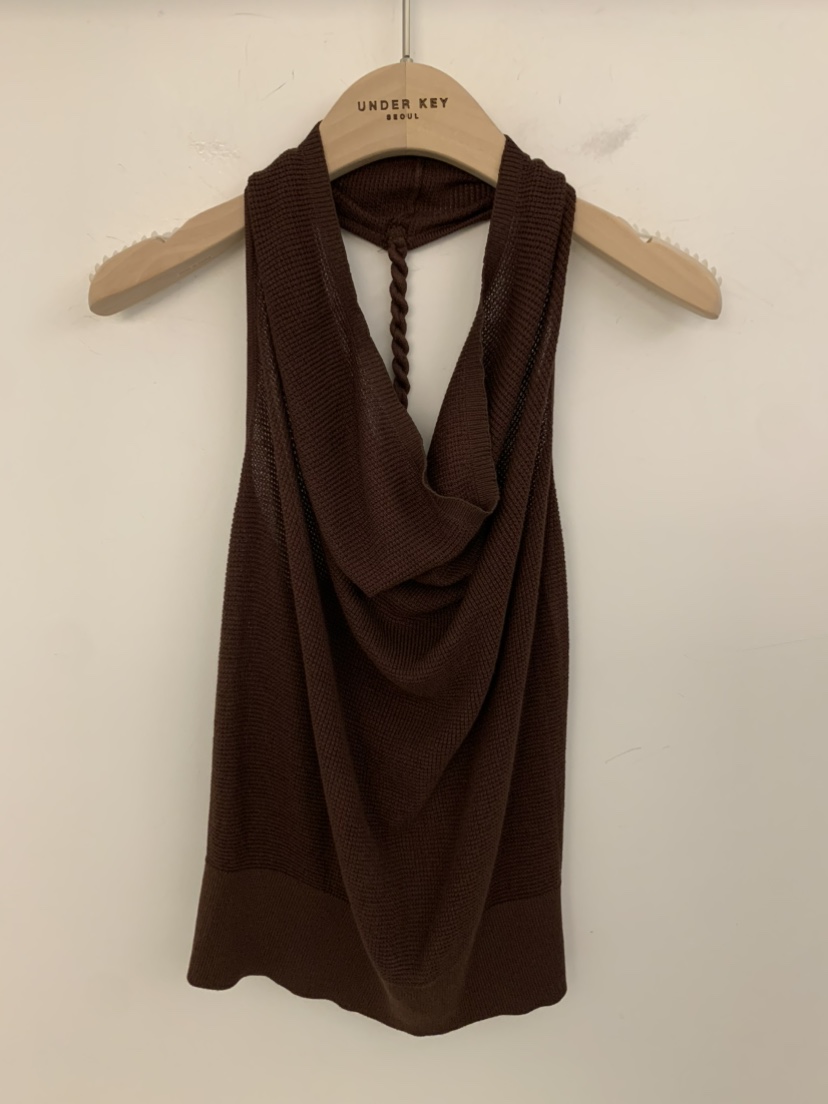 UNDER KEY東大門代購女士新款推薦熱賣職業26春夏吊帶背心UNDER KEY吊帶/背心圖色4棕色