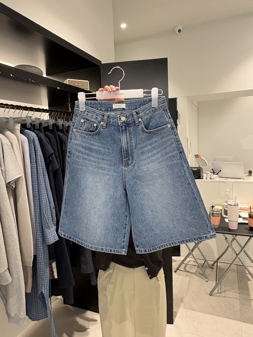 CREAM-P韓國東大門代購女士新款26春夏人氣推薦熱賣短褲CREAM-P短褲圖色1
