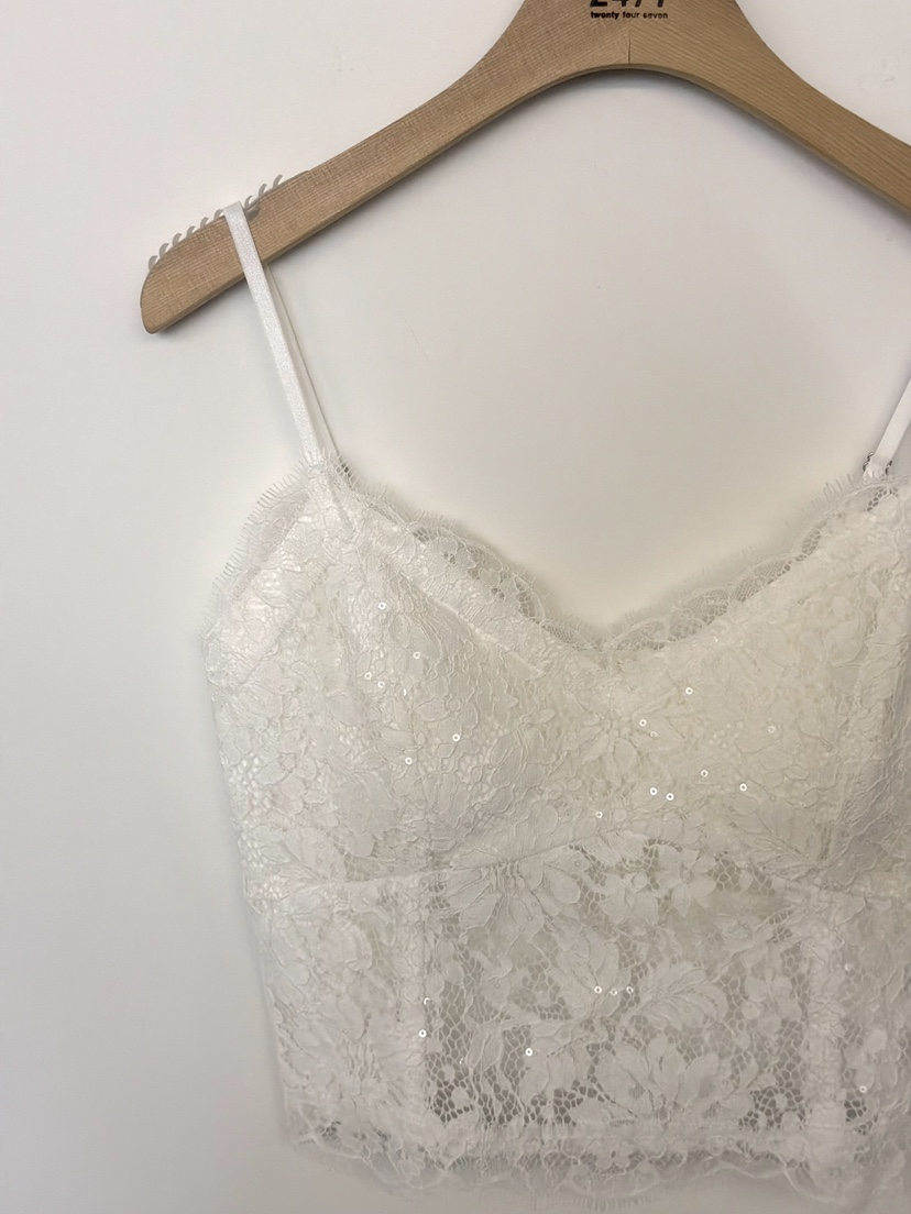 TWENTY FOUR SEVEN24-7韓國東大門直郵女士新款26春夏吊帶背心蕾絲TEWNTY FOUR SEVEN24-7吊帶/背心