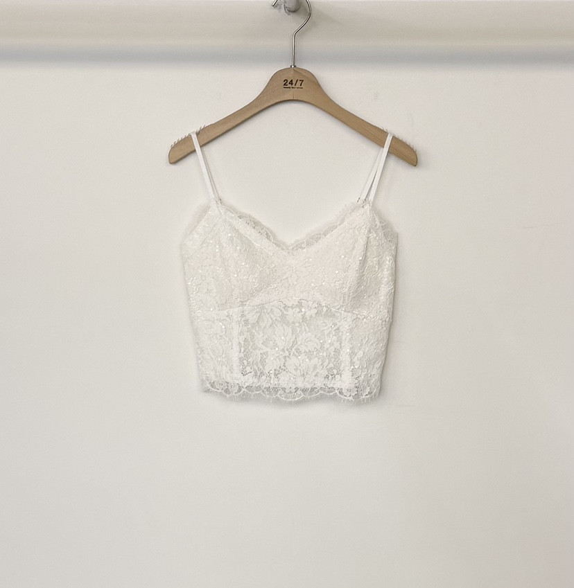TWENTY FOUR SEVEN24-7韓國東大門直郵女士新款26春夏吊帶背心蕾絲TEWNTY FOUR SEVEN24-7吊帶/背心圖色1