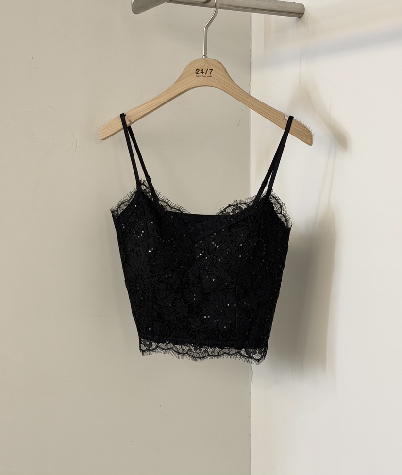 TWENTY FOUR SEVEN24-7韓國東大門直郵女士新款26春夏吊帶背心蕾絲TEWNTY FOUR SEVEN24-7吊帶/背心圖色3