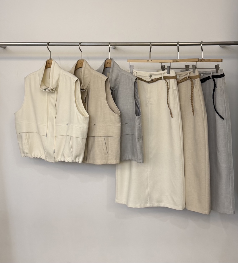 TWENTY FOUR SEVEN24-7東大門實拍女士新品推薦套裝含腰帶兩件套TEWNTY FOUR SEVEN24-7套裝