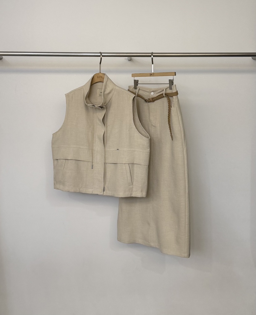 TWENTY FOUR SEVEN24-7東大門實拍女士新品推薦套裝含腰帶兩件套TEWNTY FOUR SEVEN24-7套裝圖色2