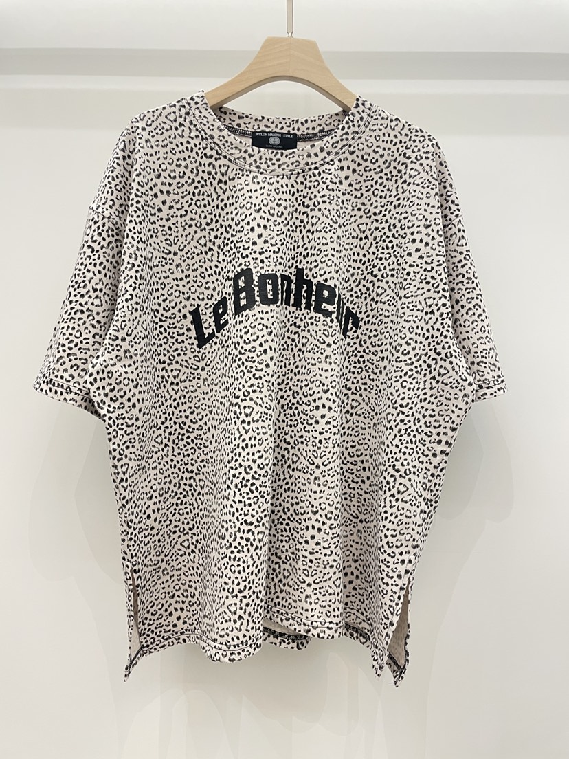 NYLON韓國直郵女士新品休閑職業真品26春夏時尚T恤豹紋寬松NYLONT恤圖色1