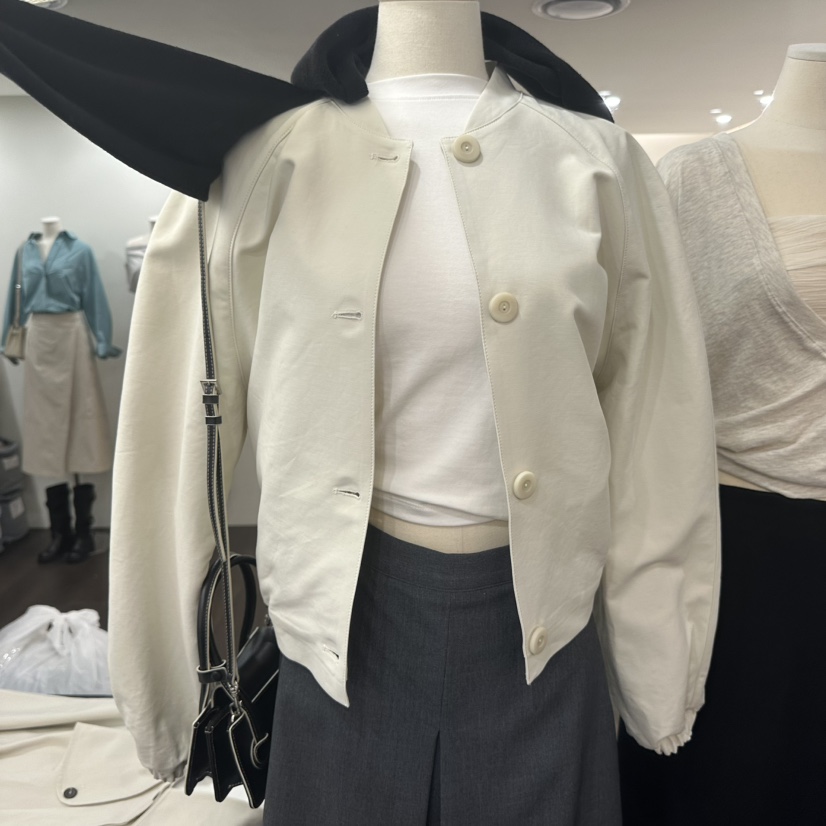 YOUR-P東大門直郵女士新款26春夏推薦休閑時尚真品人氣夾克YOUR-P夾克圖色4奶油色